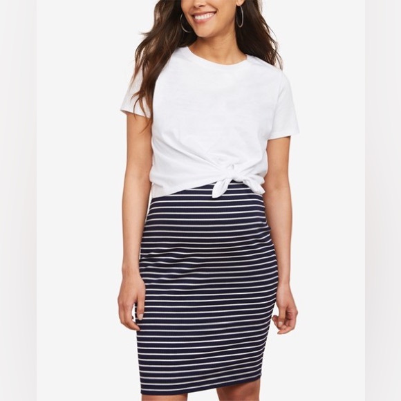 NWT! Motherhood Maternity Layered Rib Knit Dress size XL Maternity - Picture 2 of 9